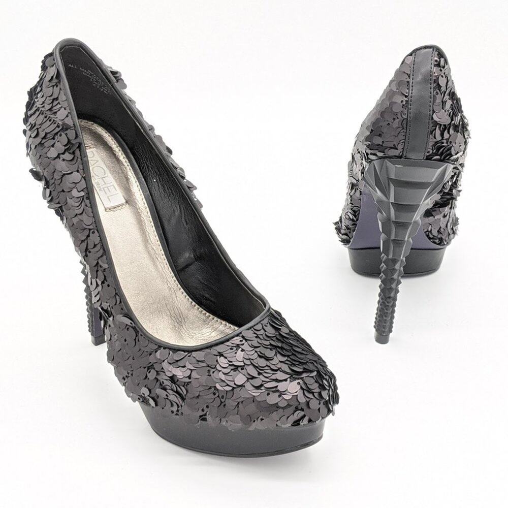 Rachel Rachel Roy Keedan Sequin Sculpted Heels 8.5